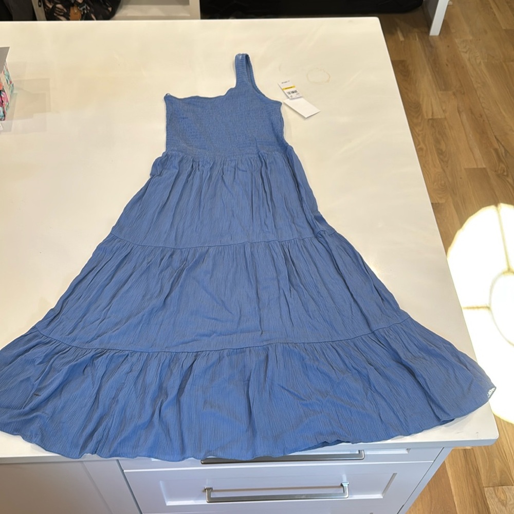 Beautiful blue 1 strap dress.
